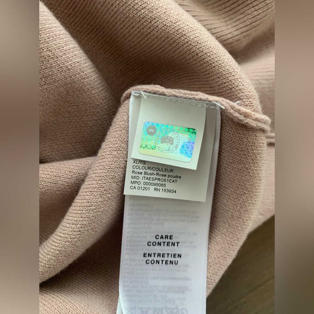 Canada Goose Holton Hoody Rose Blush XL NWT - Picture 7 of 9